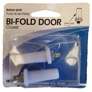 Prime-Line  Bottom mount Bi-Fold Door Pivot  White  2 pk 161902